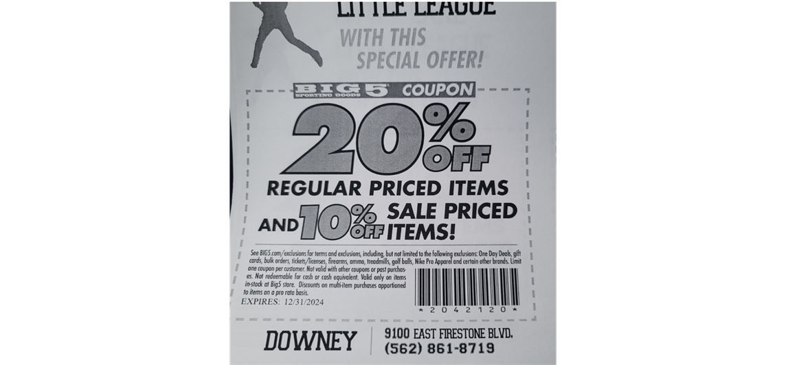 Little Lake Big 5 Discount