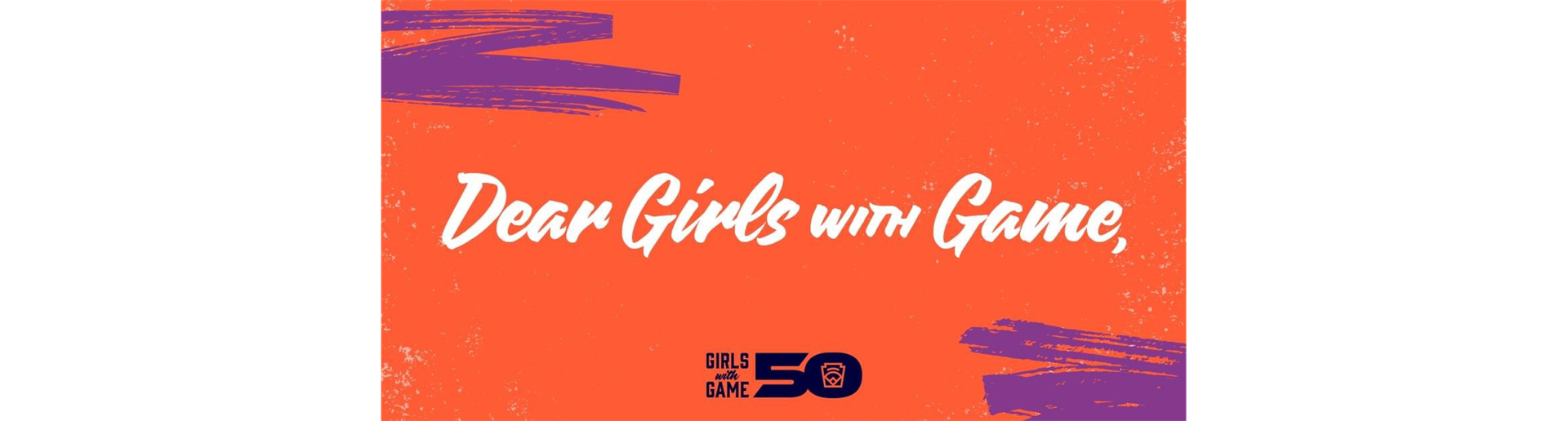 Little League Girls with Game 50 Celebration