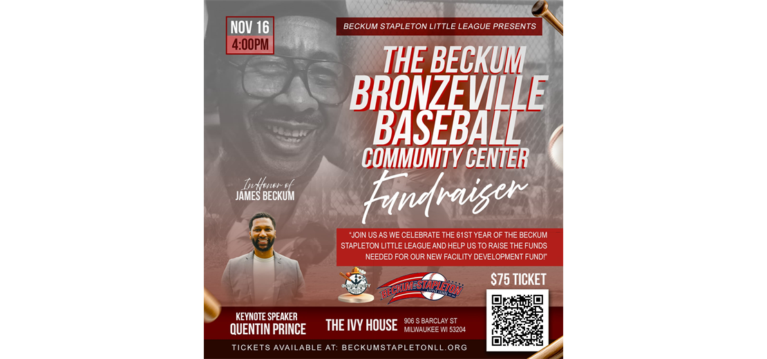 Beckum Bronzeville Baseball Community Center Fundraiser