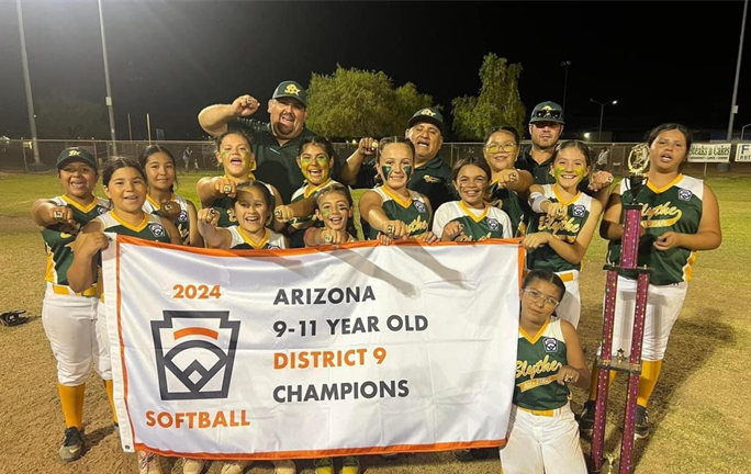 9-11 Girls District 9 Champs  