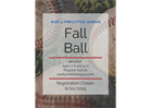 Fall Ball Registration is Open