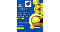 Fall Softball Ages 9-11 Registration Open!