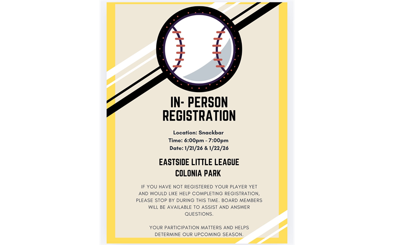 in person registrations