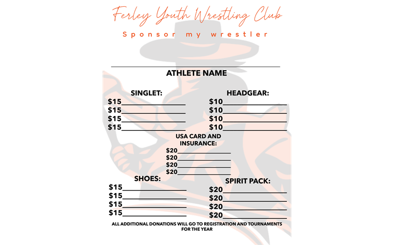 Sponsor my Athlete Flier