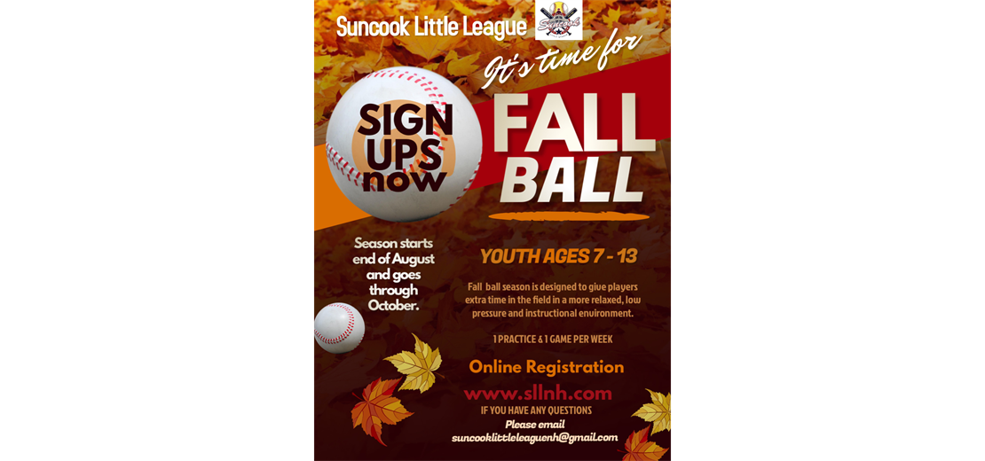 Baseball - Fall Ball Registration 