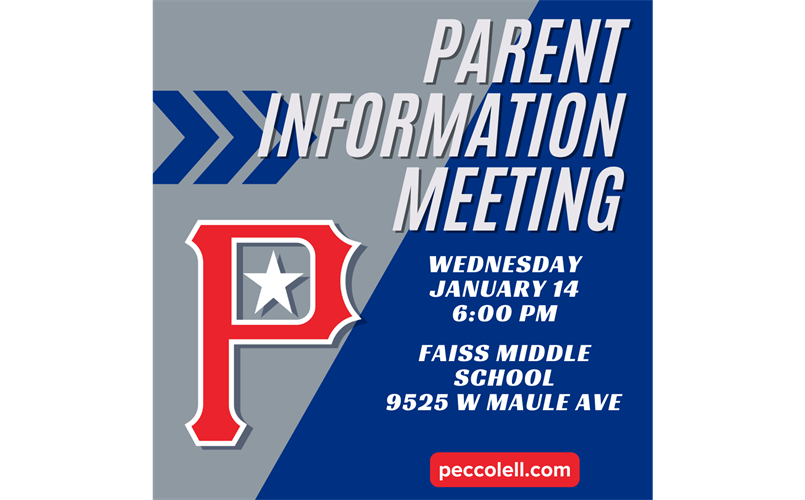 Parent Information Meeting 1/14