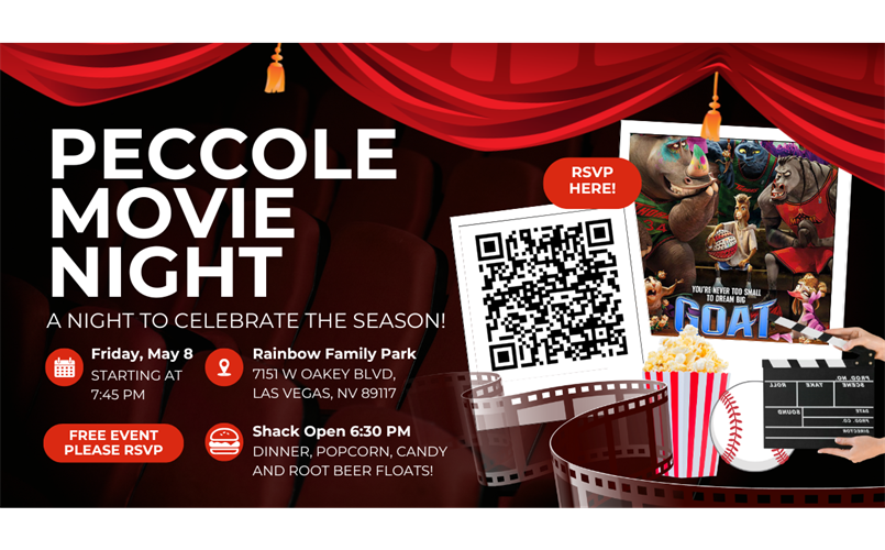 Peccole Little League Movie at the Park