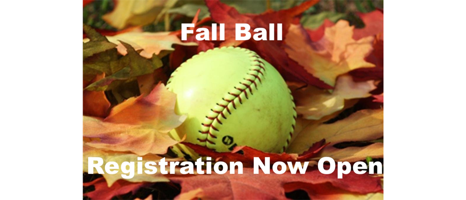 Fall Softball - Register Now