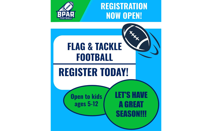 Flag & Tackle Football Registrations Open!!
