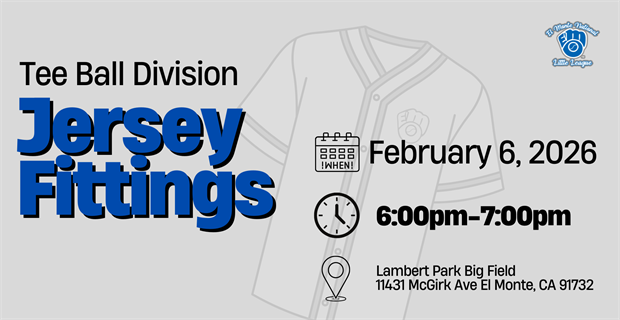 Tee Ball Jersey Fittings