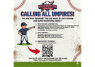 Umpires Needed for 2026 Season