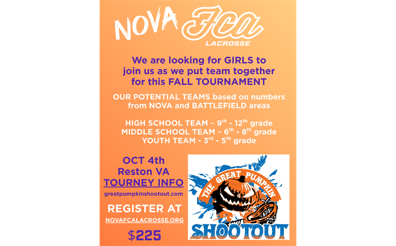 FCA LACROSSE - GIRLS FALL TOURNEY