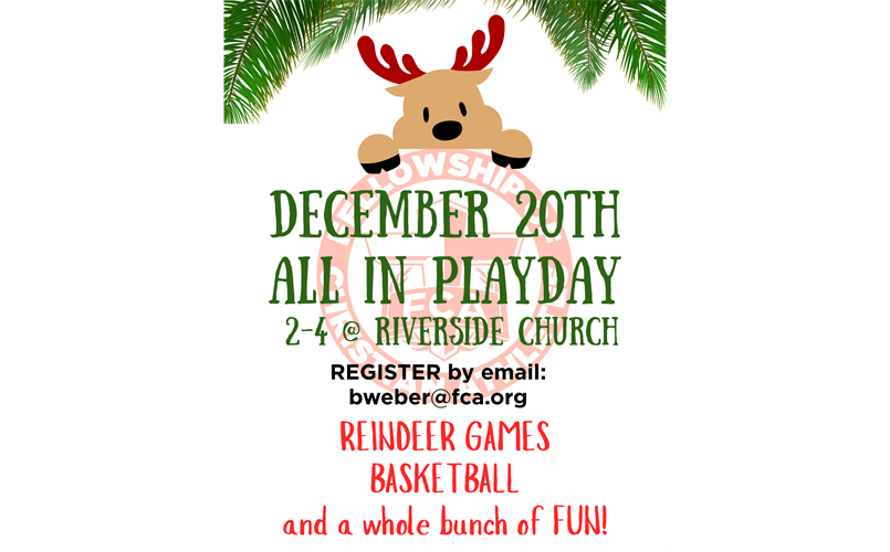 IT'S COMING UP ... EMAIL bweber@fca.org