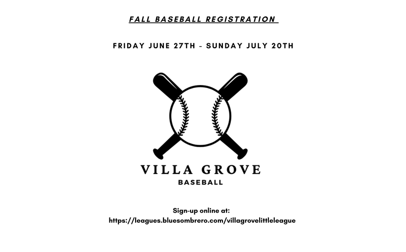 2025 Fall Baseball Registration