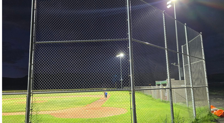 Last year we finally got lights at Barrow Field for night games