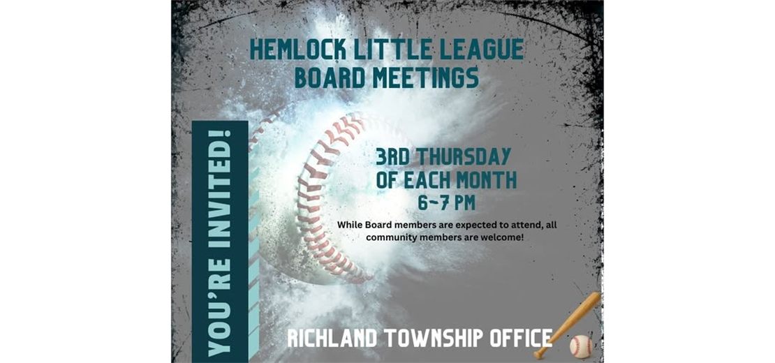 Hemlock LL Board Meeting Schedule