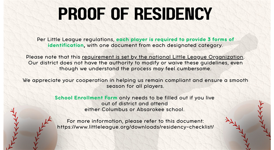Proof of Residency