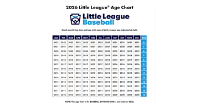 2026 Little League Age Chart