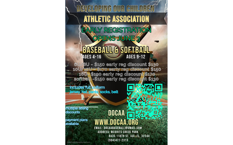 Early Fall Registration Open June 3 - Teams fill up fast 