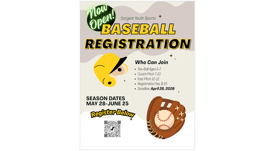 2026 Baseball Registration Now Open!