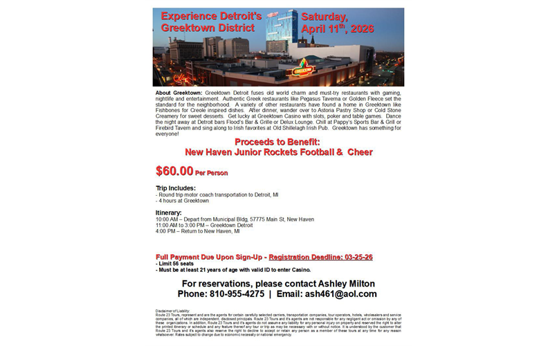 Casino Bus Trip Fundraiser 