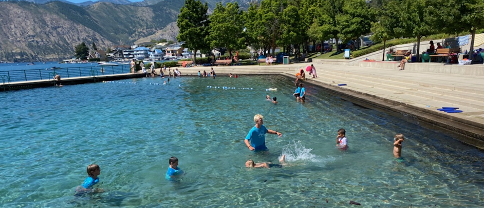 ...in the beautiful water of Lake Chelan!