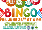 Bingo at 6 PM