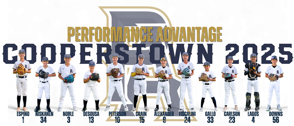 2025 Performance Advantage 12u Cooperstown Team