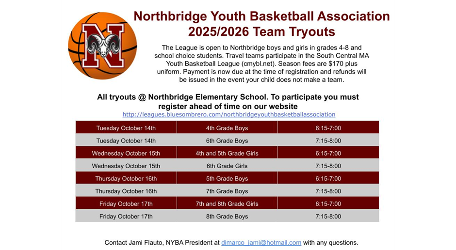 2025 / 2026 Tryouts Registration Closed 10/1