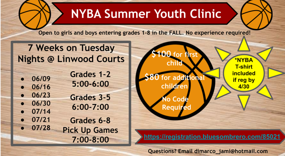 Summer Clinic Registration is OPEN