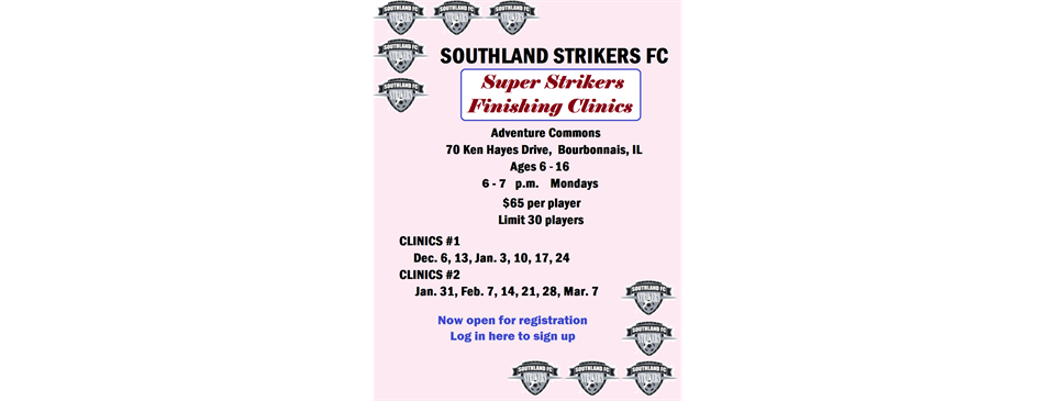 Winter 2021-2 Super Strikers Finishing Clinics 1 and 2