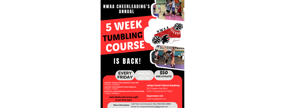 NWAA Cheer Annual 5 Week Tumbling Course