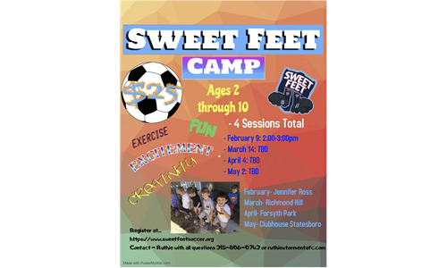 Sweet Feet Monthly Camp
