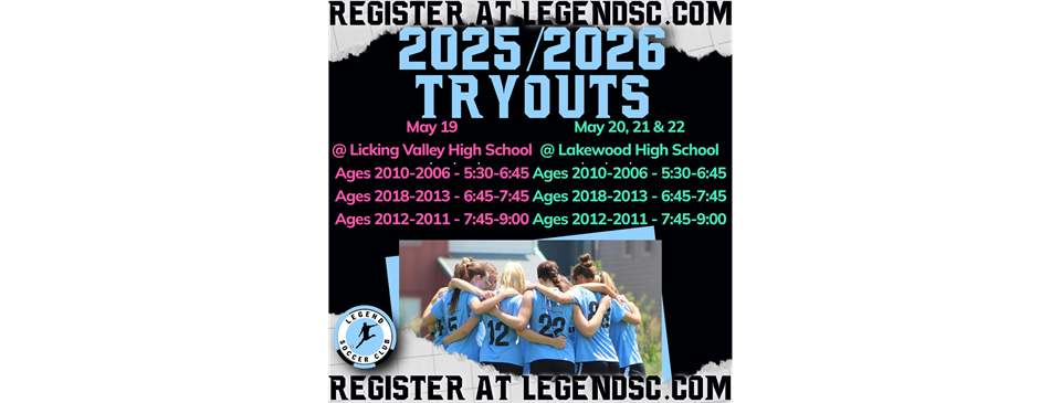 Tryout Dates and Times