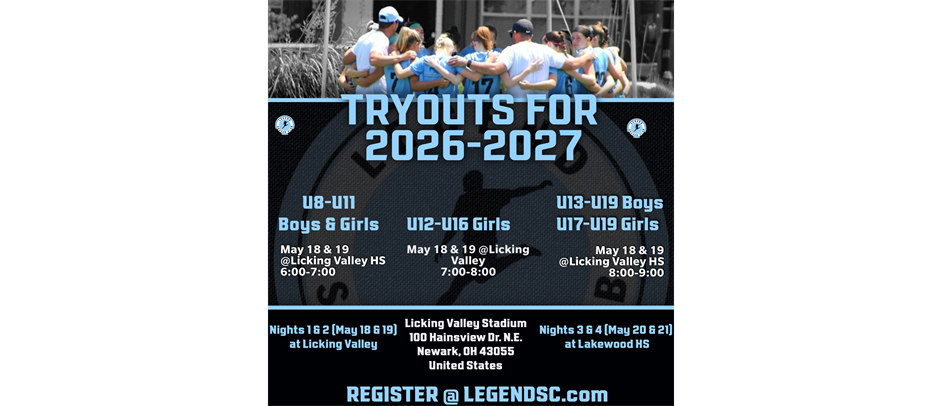 TRYOUTS!!    Night #1 and Night #2  at Licking Valley HS