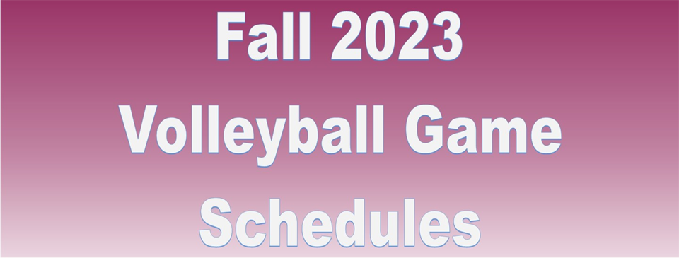 Volleyball Game Schedules