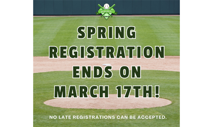 REGISTRATION ENDING!!!!