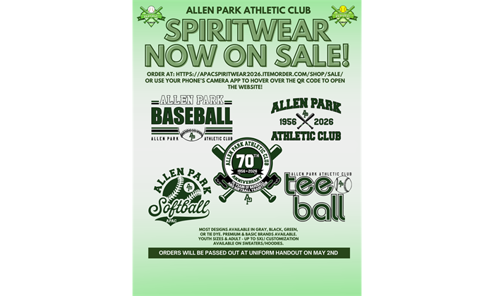 SPIRITWEAR  ON SALE UNTIL 4/24!!!