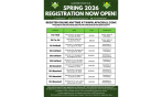 2026 SPRING SEASON REGISTRATION OPEN NOW!!!!!