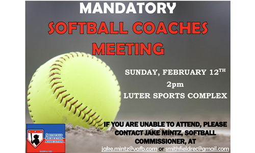Mandatory Softball Coaches Meeting