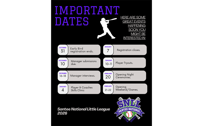 2025-2026 Important Dates